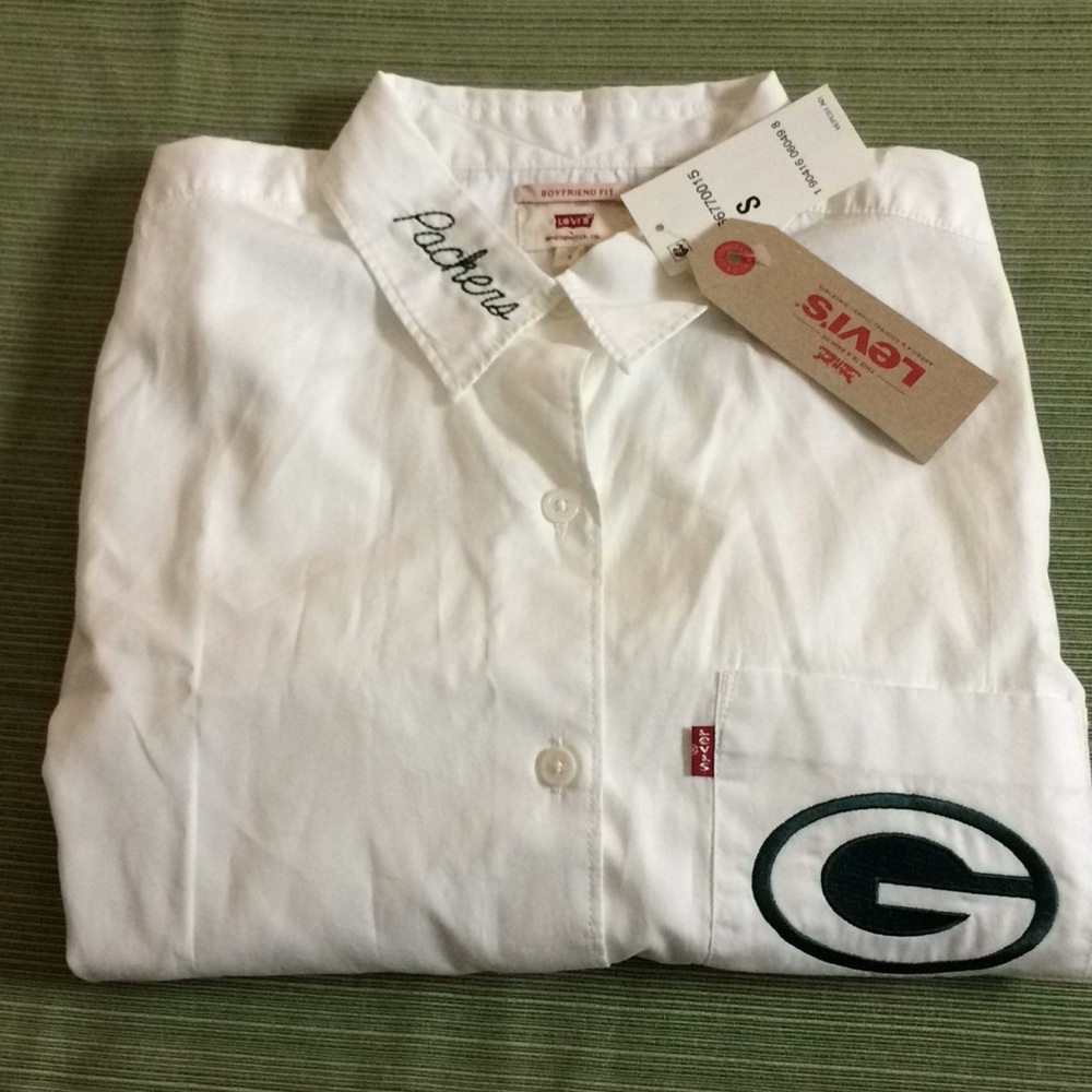 NFL GREEN BAY PACKERS LEVIS SHIRT NEW WITH TAGS